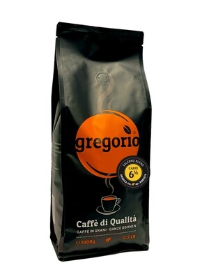 Caffé Espresso gregorio 6 ½  Bohnen 1 Kg °°°°Salerno °°°