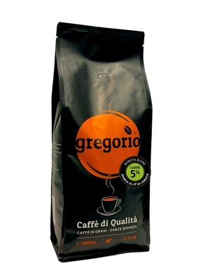 Kaffee Espresso gregorio 5 ½ Bohnen, Barista Blemd 1 Kg