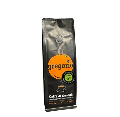 Kaffee Espresso gregorio 5 ½ Bohnen, Brista Blemd 250g