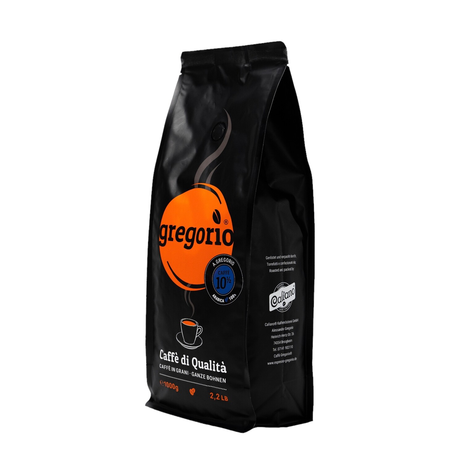 Kaffee gregorio® 100 ½ °A.gregorio° Blend 1Kg Bohne
