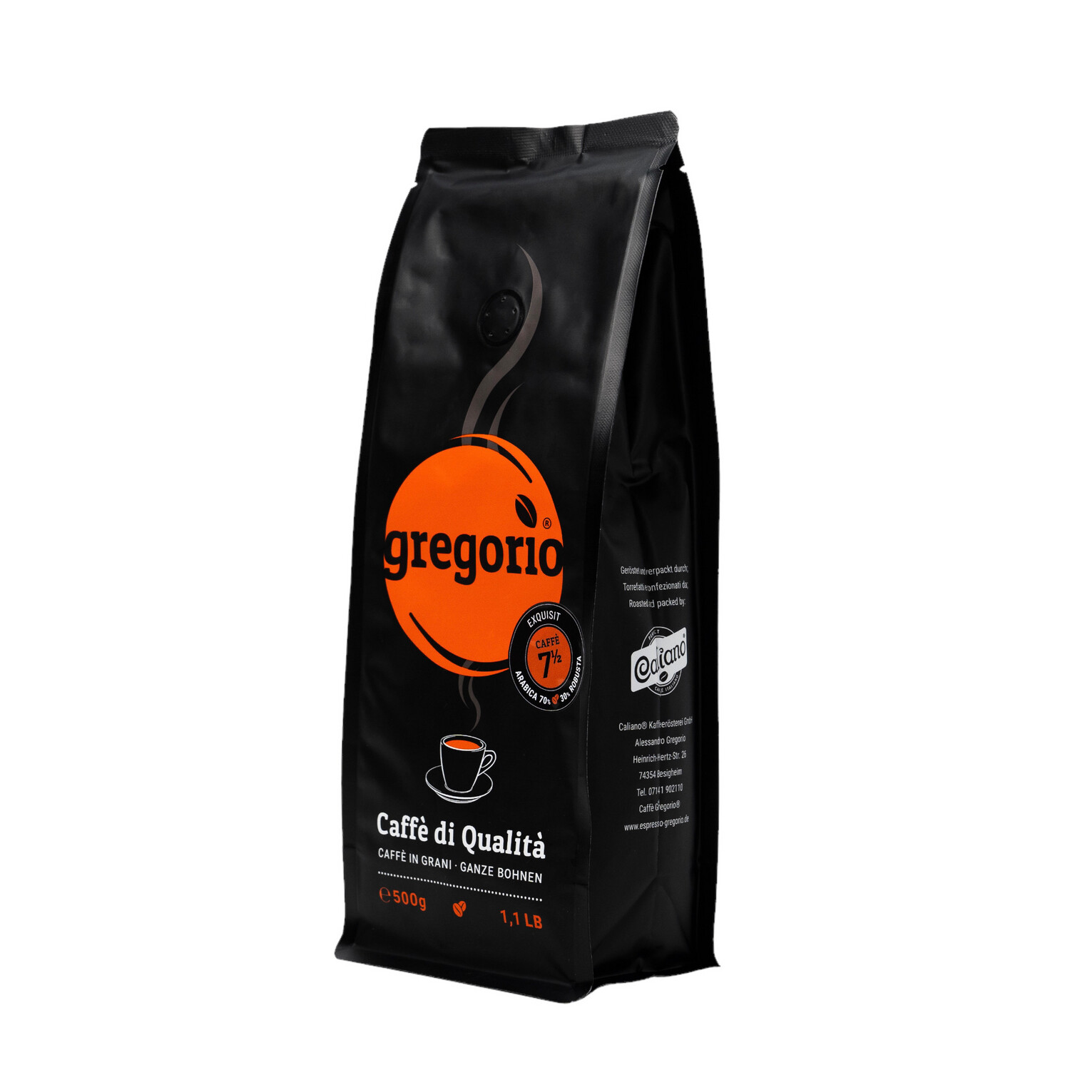 Kaffee Espresso gregorio 7 ½ -Exquisit Blend 500g Bohne