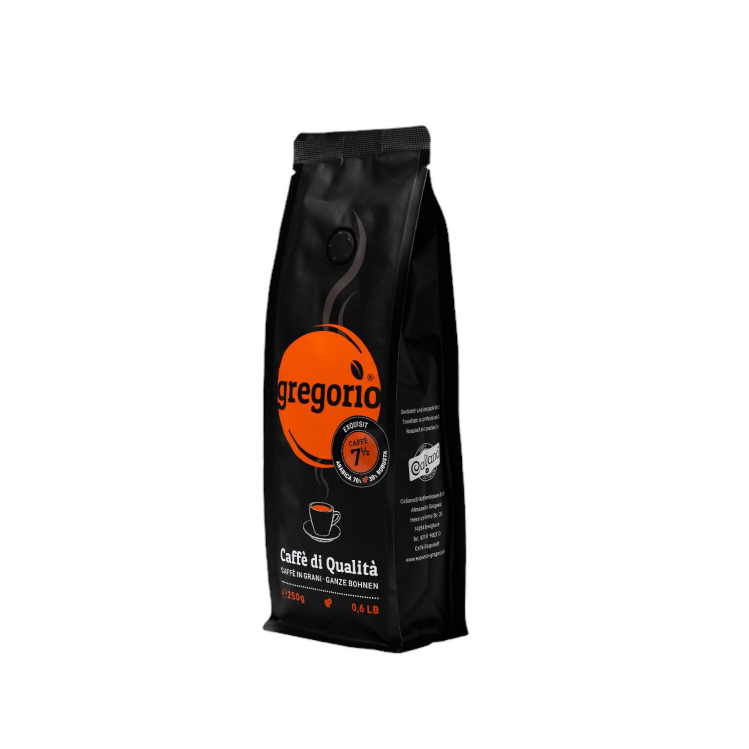 Kaffee Espresso gregorio 7½ Exquisit Blend 250g Bohne