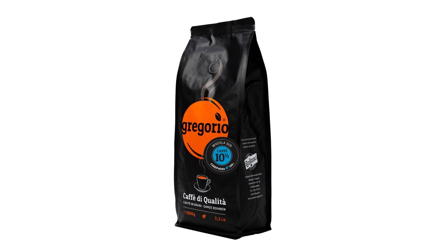 Kaffee gregorio Miscela Sud 100 % Robusta (Canephora) caffè