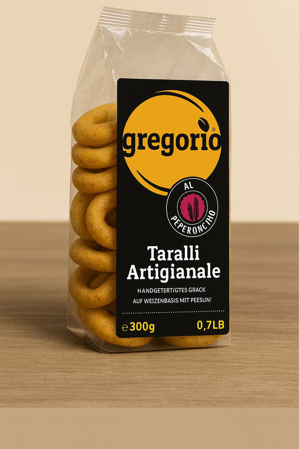 Taralli gregorio al Peperoncino (mit Chili) 300g