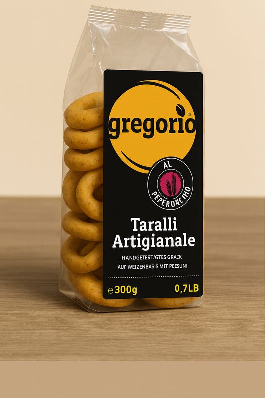 Taralli gregorio al Peperoncino (mit Chili) 300g