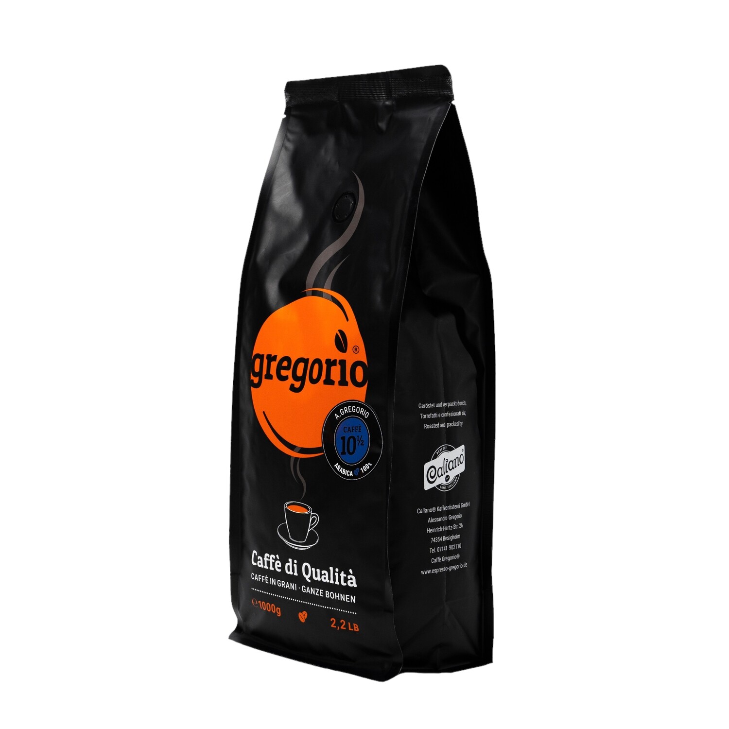 Kaffee gregorio® 100 ½  °A.gregorio° Blend 1Kg Bohne