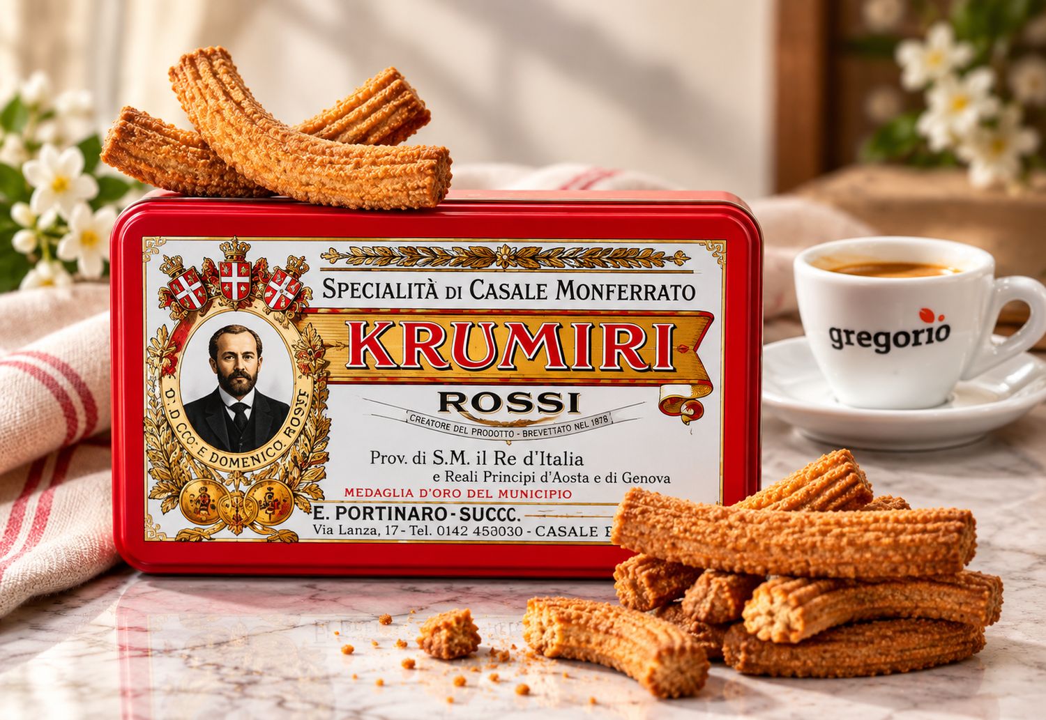 Krumiri Rossi 300 g in Geschenkbox Tradition seit 1878