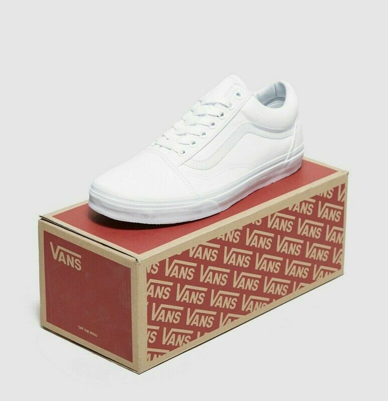 Vans Old Skool Canvas &amp; Leather White