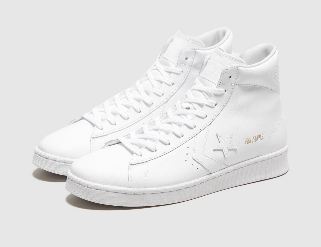 Converse Triple White All-Star Pro Leather Ox Hi