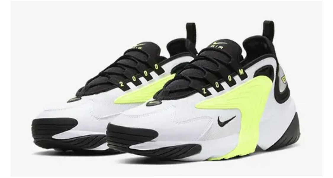 Get Special Edition Nike Zoom 2K White & Black & Volt Green