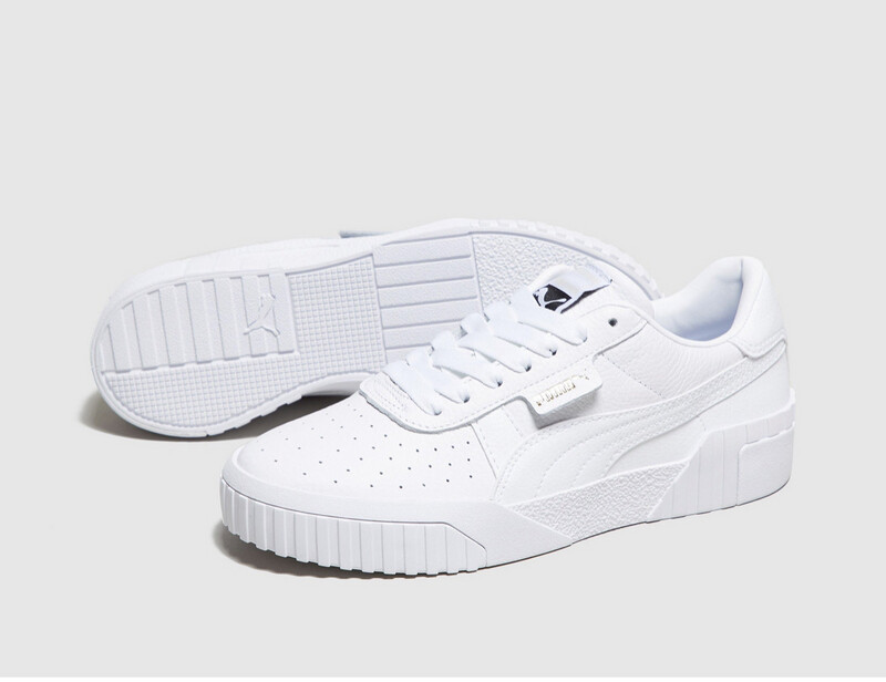 Puma Cali White Leather Gold