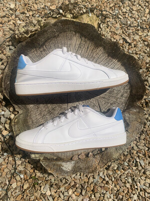 White Leather Nike Court Royal