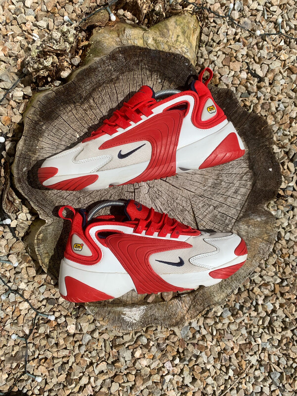Custom Nike Zoom 2k Off White University Red Navy