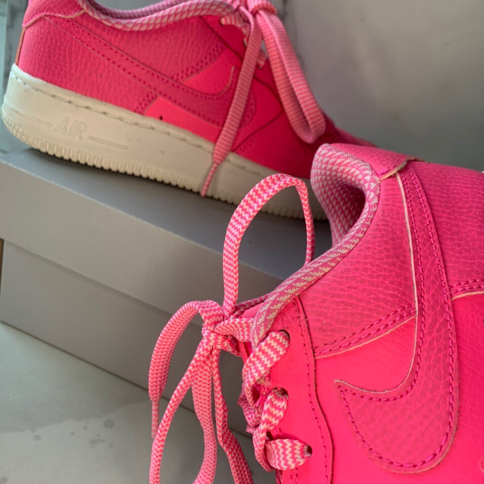 Pink Leather Nike Air Force 1
