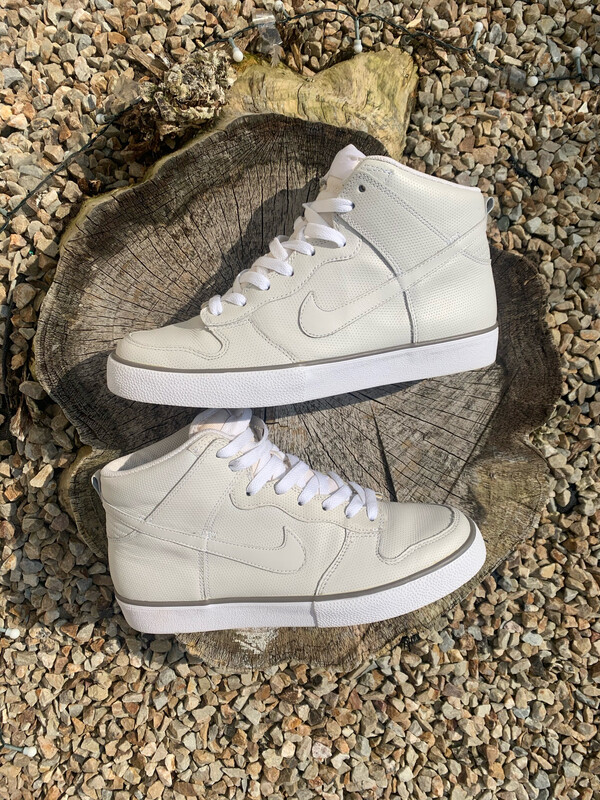 Retro Cream Leather Nike Dunk High