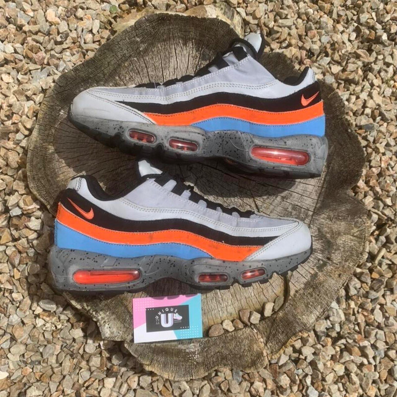 Nike Air Max 95 - Special Edition Premium Wolf Grey Solar Orange