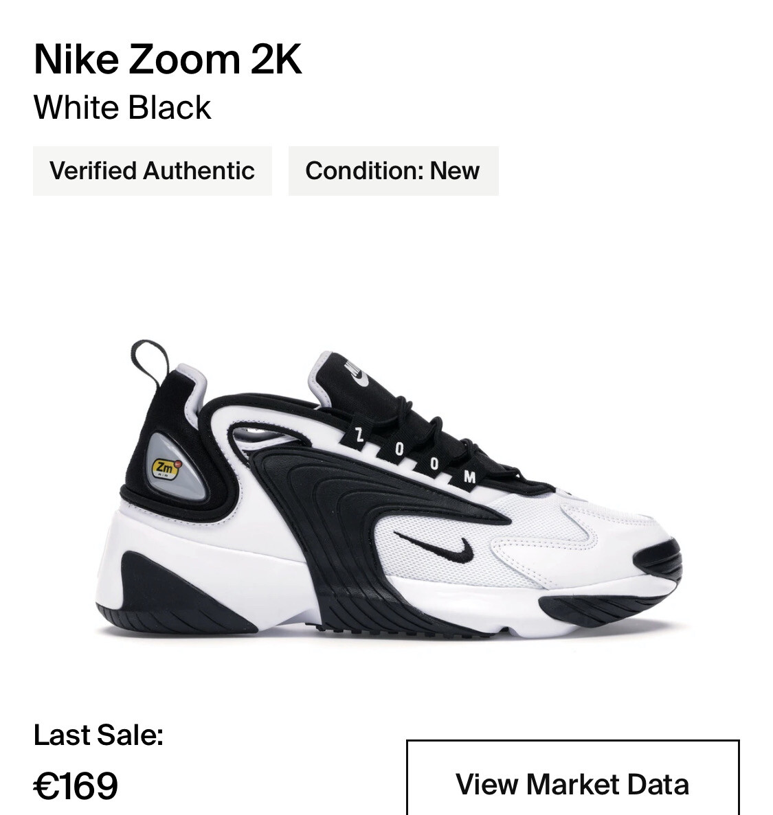 Nike Zoom 2K Black & White