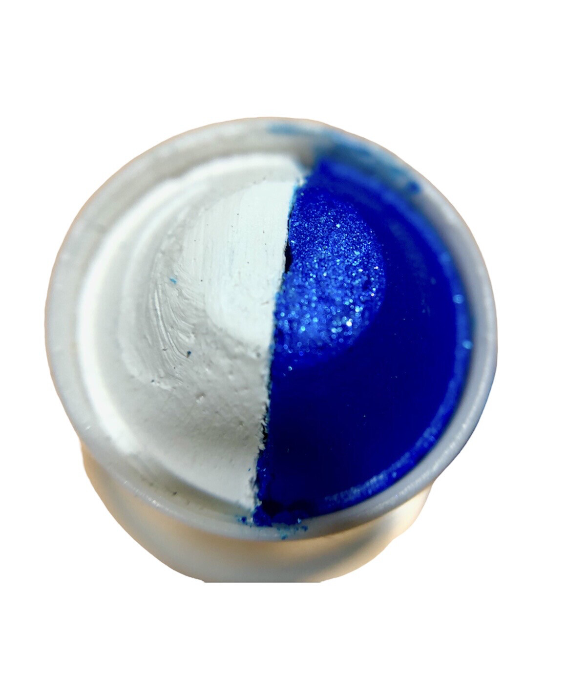 Metallic Blue &amp; White