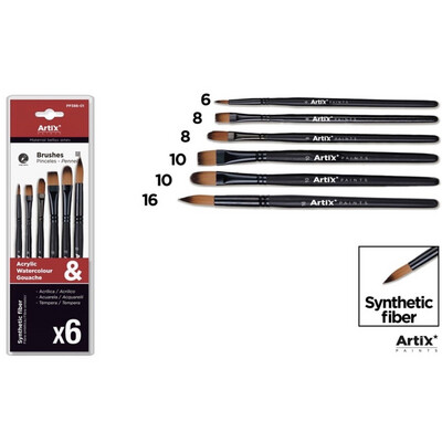 SET 6 PINCELES VARIADOS