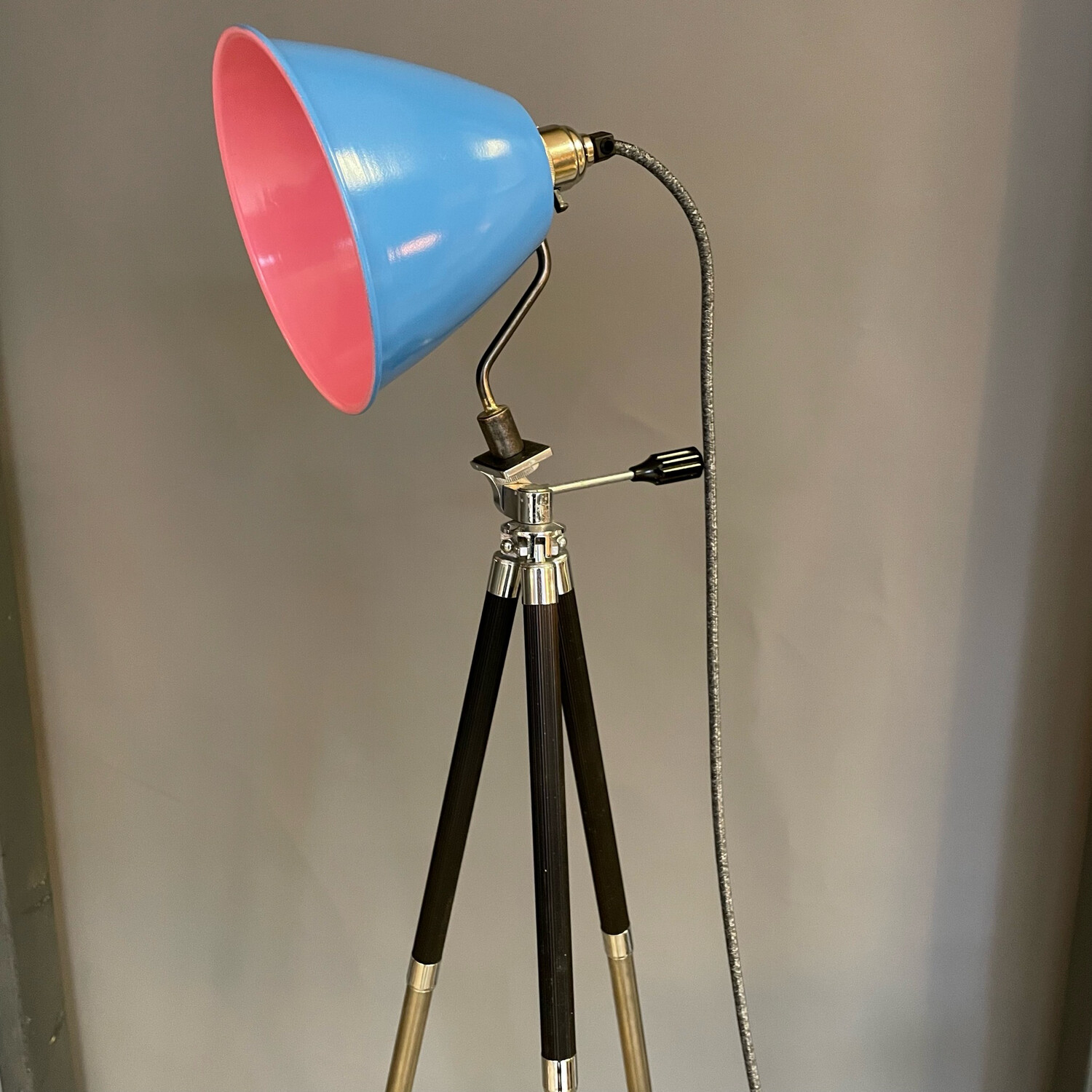Vintage Camera Tripod Lamp Conversion