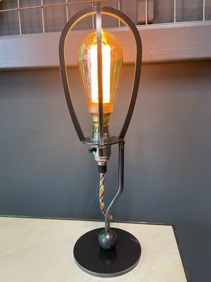 Handmade Steel Cage Lamp