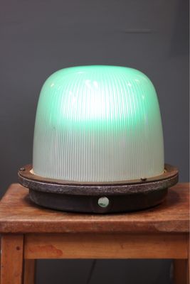 Large Vintage Industrial Bulkhead Light