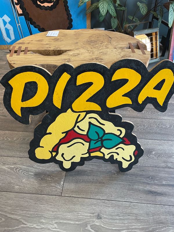 Hand Painted Pizza Sign