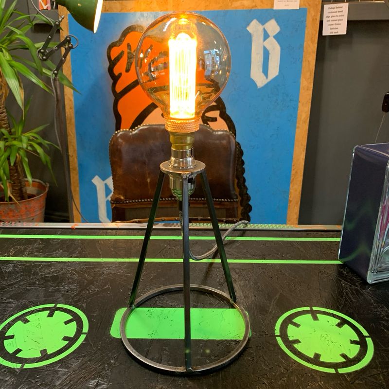 Industrial Steel Stand With Decorative Led Bulb