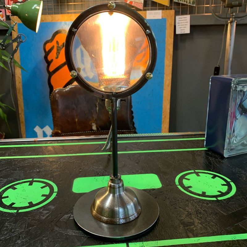 Reclaimed Lens Lamp