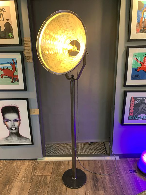 Large Vintage Industrial Floor Lamp