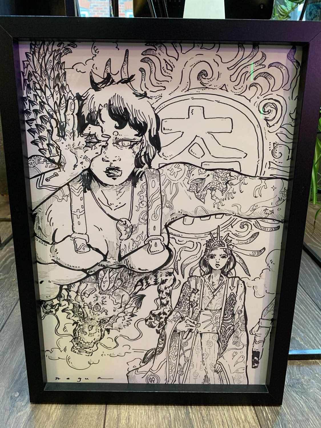 Original Ink Illustration By Megu