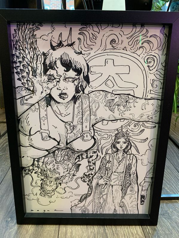 Original Ink Illustration By Megu