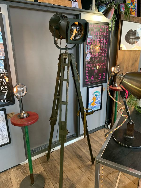 Strand Patt 23N Mk2 Theatre Lamp On Military Tripod