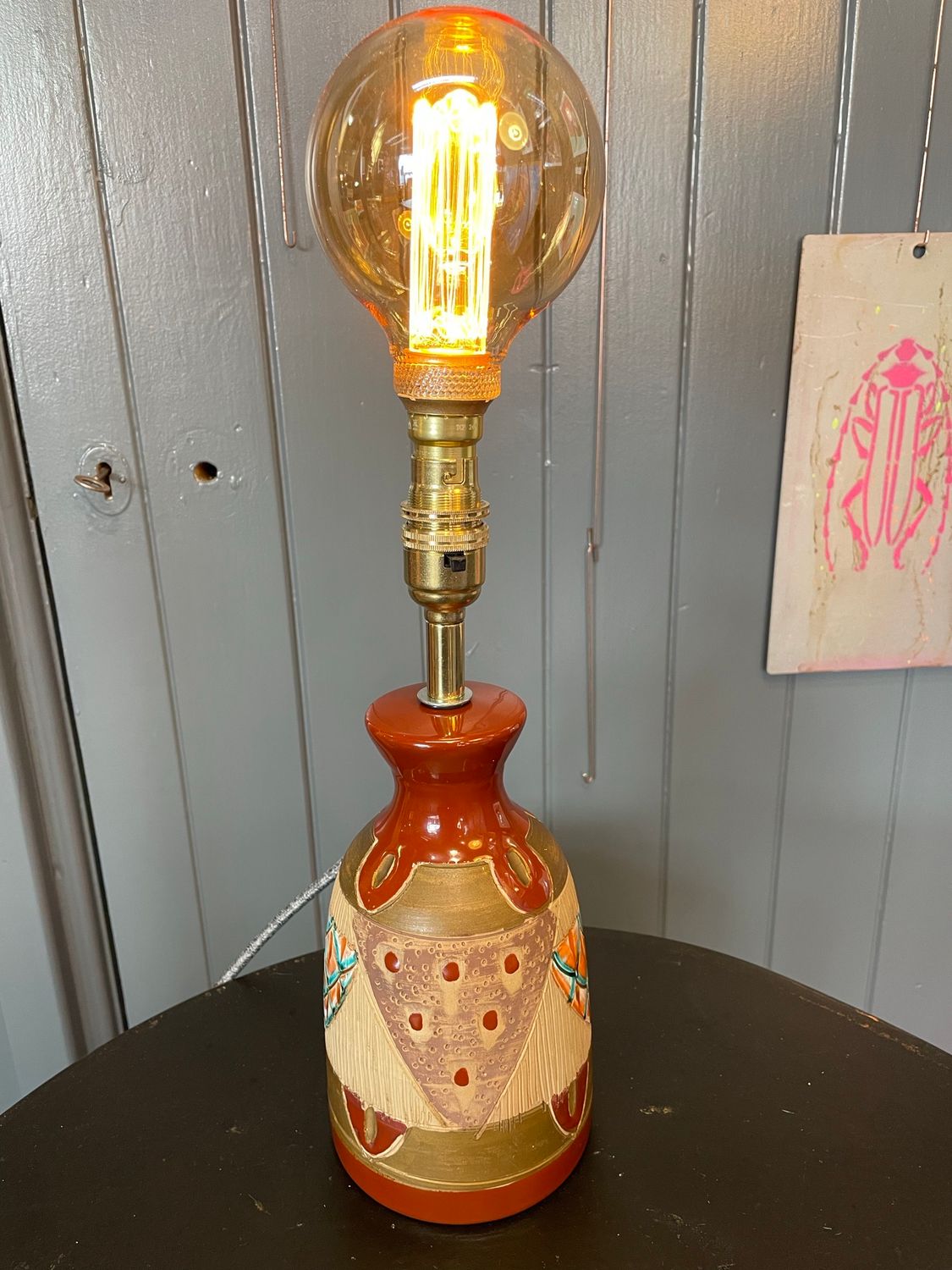 Italian Pottery Lamp
