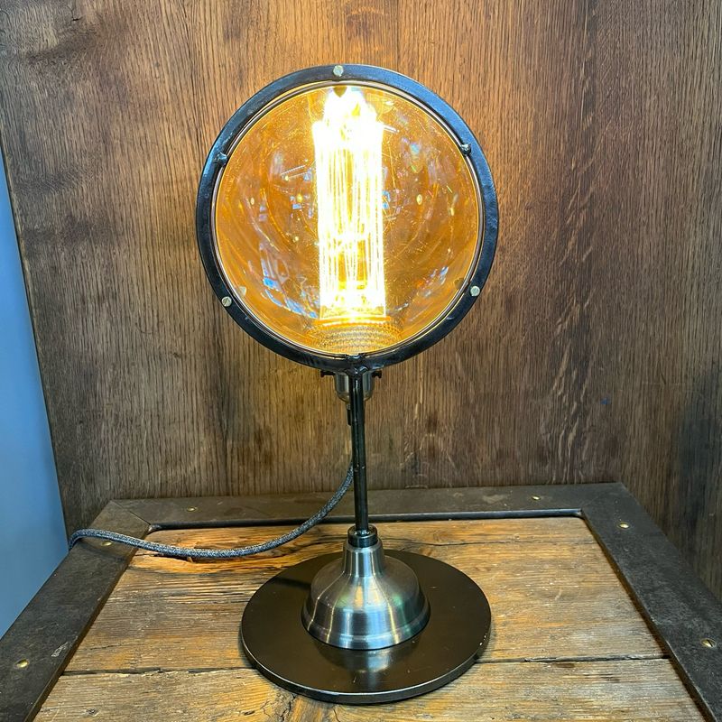 Reclaimed Lens Lamp (medium Lens)