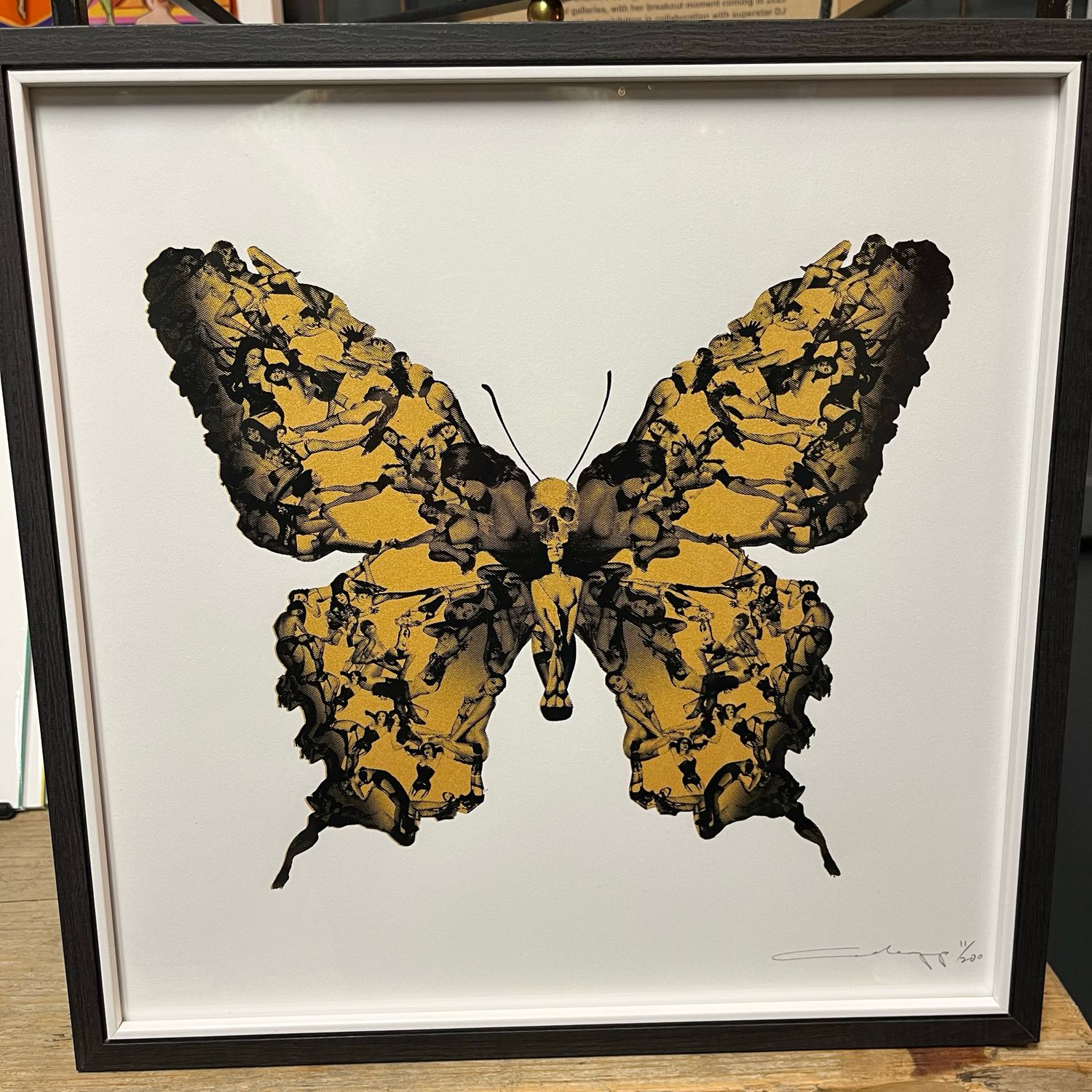 Gold Liberty Mini Print By Cassandra Yap, Framed