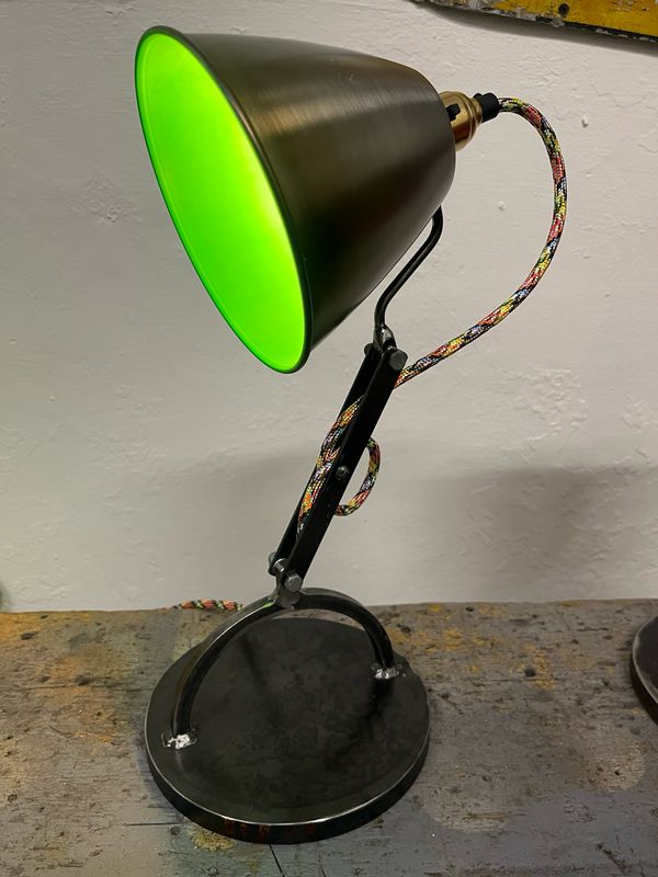 Colour Pop Industrial Desk Lamp (neon Green)