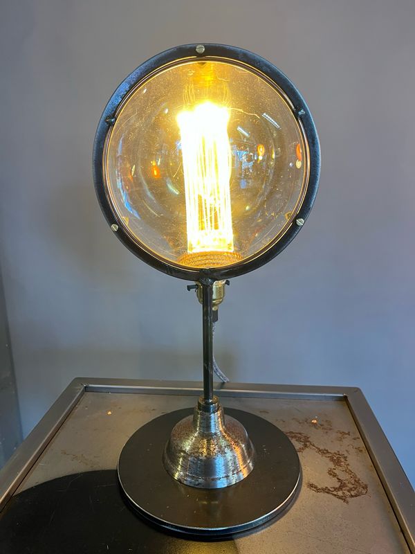 Reclaimed Lens Lamp (medium Lens)
