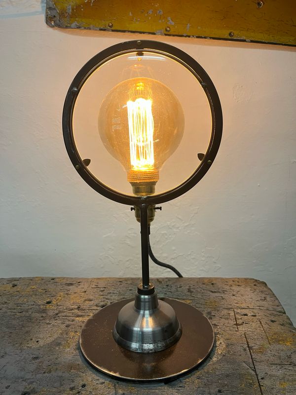 Reclaimed Lens Lamp (medium Lens)