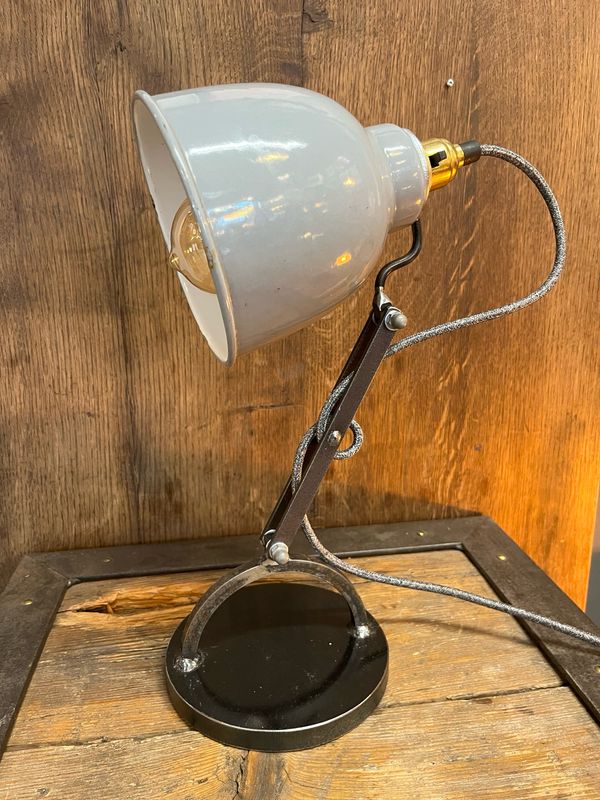Benjamin Crysteel Enamel Shade Lamp