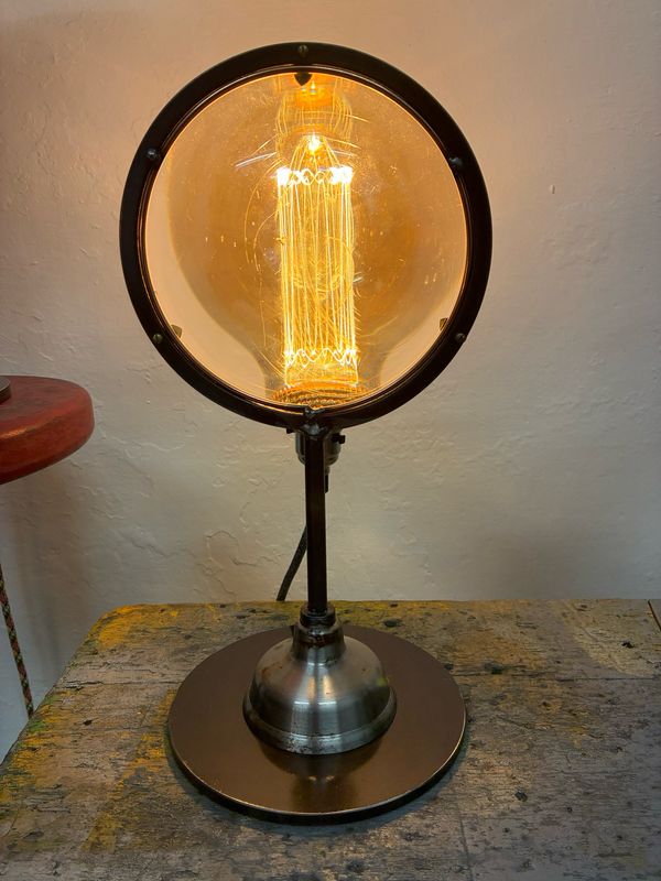 Reclaimed Lens Lamp (medium Lens)