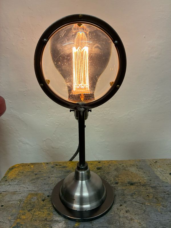Reclaimed Lens Lamp