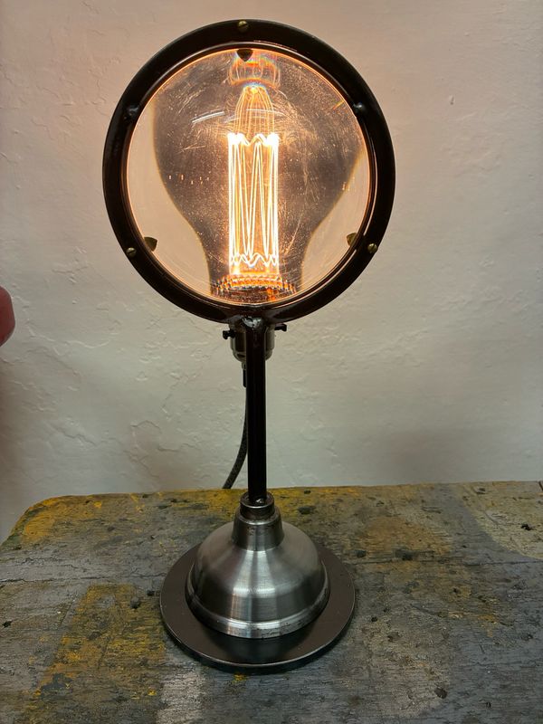 Reclaimed Lens Lamp