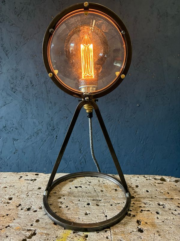 Reclaimed Lens Lamp
