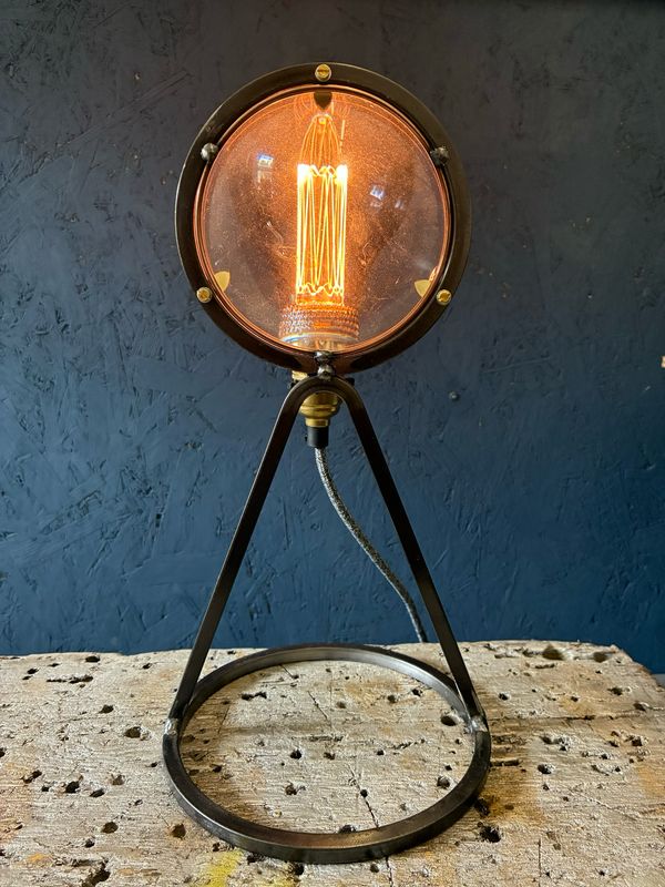 Reclaimed Lens Lamp
