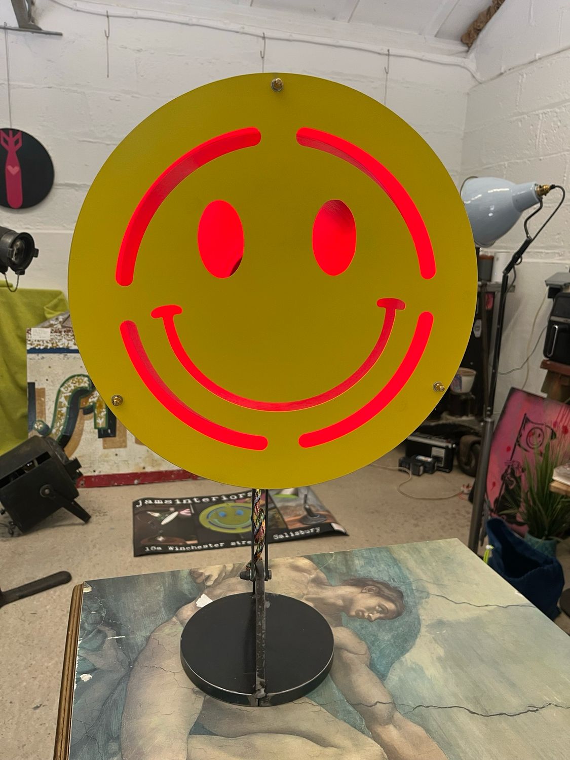 Large Smiley Lamp
