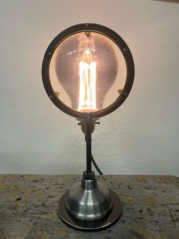 Reclaimed Lens Lamp