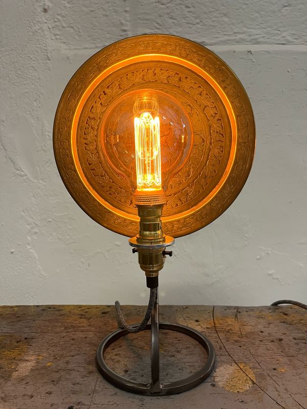 Brass Disc Lamp