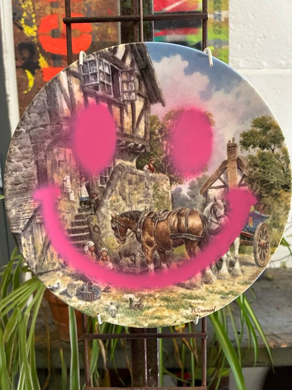 Ya Nans Plate Collection. (pink Smile)