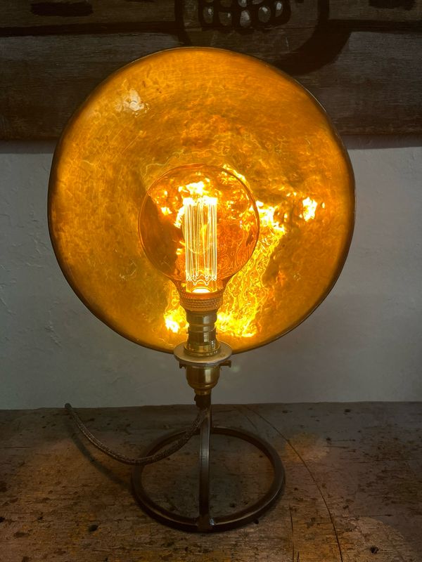 Parabolic Brass Lamp